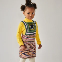 EXCLUSIVE Log Cabin Pinafore in Solstice Space Dye by Misha & Puff