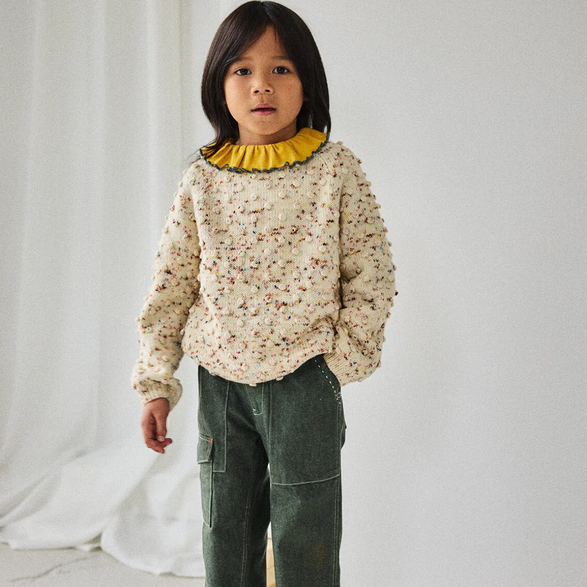 EXCLUSIVE Original Popcorn Sweater in Confetti 16 by Misha & Puff - Last Ones In Stock - 6-8 Years