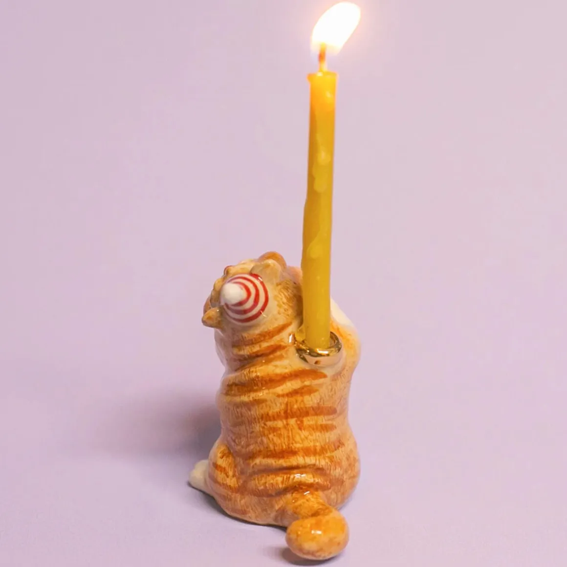 Exotic Shorthair Cat Ceramic Cake Topper by Camp Hollow