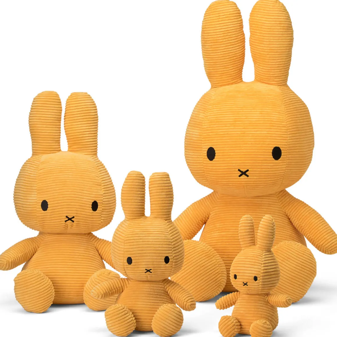 Extra Large Corduroy Miffy in Yellow (50cm) by Bon Ton Toys