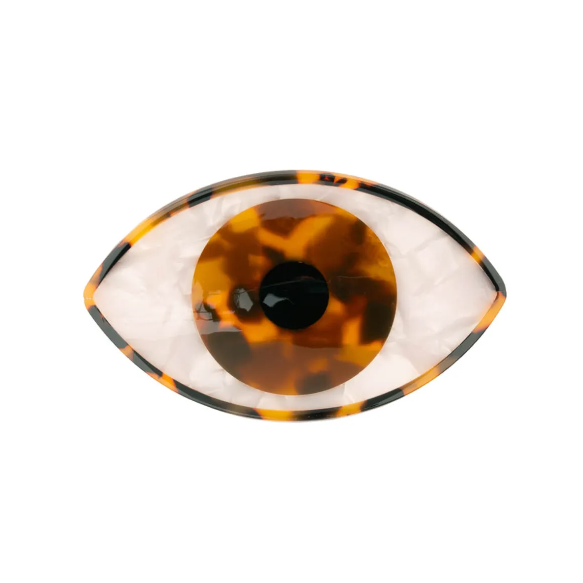 Eye Hair Claw in Brown by Coucou Suzette