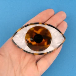 Eye Hair Claw in Brown by Coucou Suzette