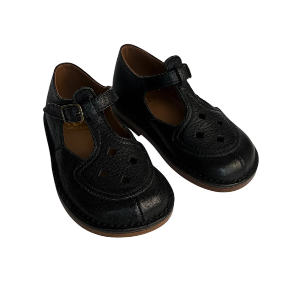 Ezra Cut Out Sandals in Nero by PèPè