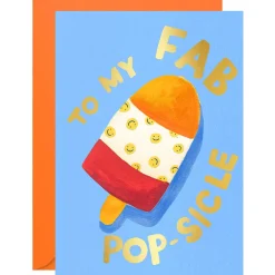 Fab Popsicle Greetings Card by Ickaprint