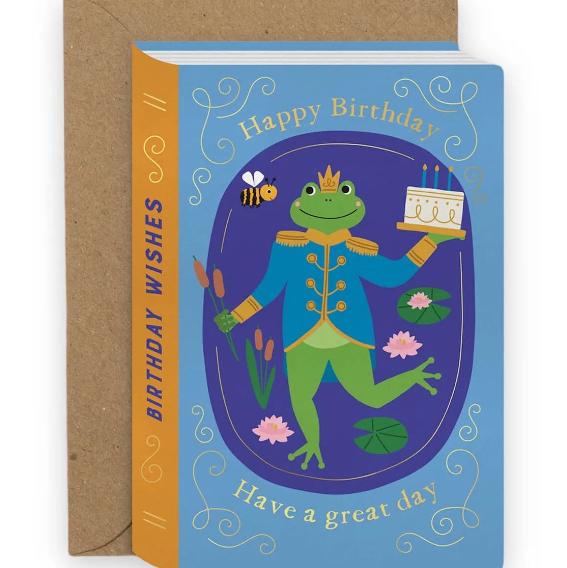 Fairytale Frog Birthday Greetings Card by Mifkins