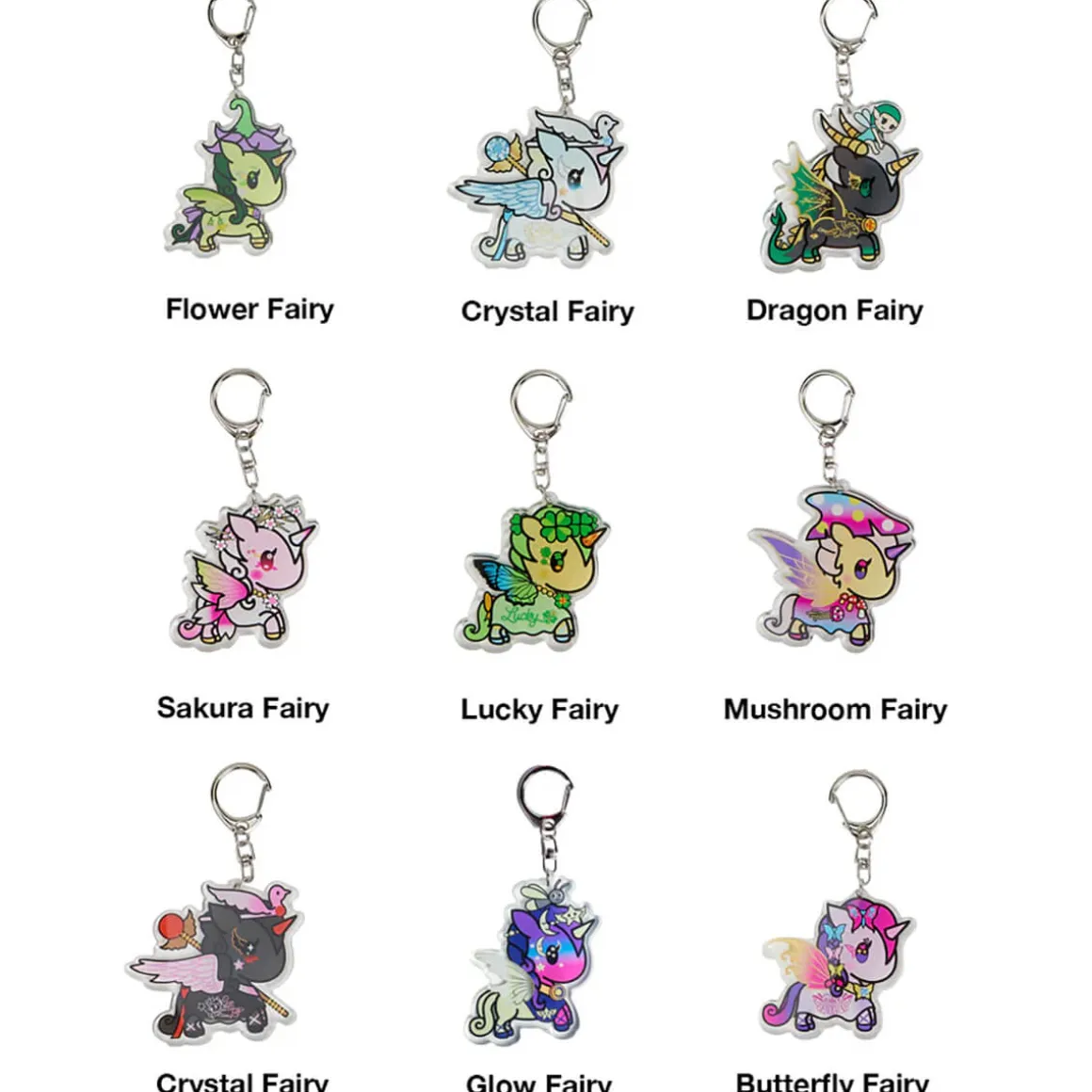 Fairy Unicorno Acrylic Keyring Blind Box by Tokidoki