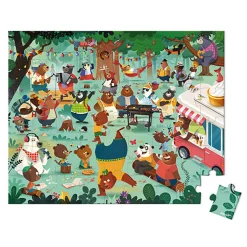 Family Bears 54 Piece Jigsaw Puzzle In Carry Case by Janod