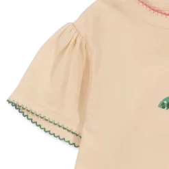 Famo Puff Tee in Ecru by Konges Slojd