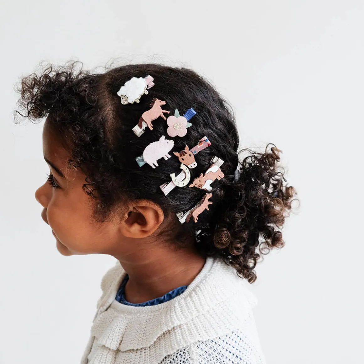 Farm Animal Mini Hair Clips by Mimi & Lula