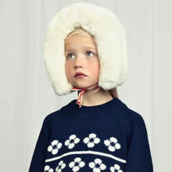 Faux Fur Fold Up Hat by Mini Rodini - Last One In Stock - 56/58 (9-11 Years)