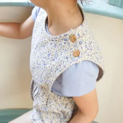 Fernanda Playsuit in Menagerie Print / Blueberry by Soor Ploom