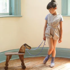 Fernanda Playsuit in Menagerie Print / Blueberry by Soor Ploom