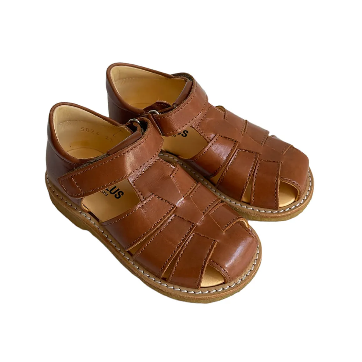 Fisherman Sandals in Cognac (Narrow Fit) by Angulus