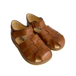 Fisherman Sandals in Cognac (Wide Fit) by Angulus - Last Ones In Stock - EUR 31-32