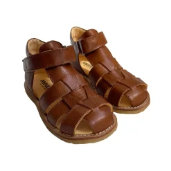 Fisherman Starter Sandals in Cognac (Narrow Fit) by Angulus
