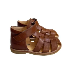 Fisherman Starter Sandals in Cognac (Narrow Fit) by Angulus