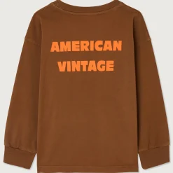 Fizvalley Kid's Long Sleeve T Shirt in Vintage Brown by American Vintage