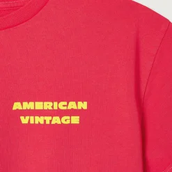 Fizvalley Kid's Round Neck T Shirt in Vintage Raspberry by American Vintage