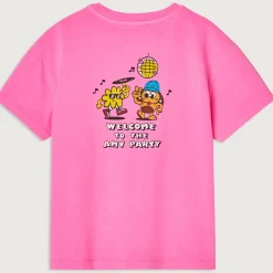 Fizvalley Kid's T Shirt in Fluo Pink by American Vintage