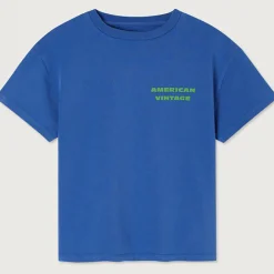 Fizvalley Kid's T Shirt in Vintage Cobalt by American Vintage