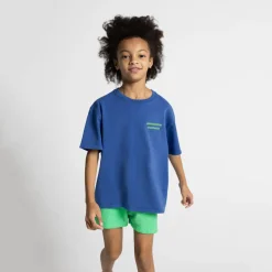 Fizvalley Kid's T Shirt in Vintage Cobalt by American Vintage