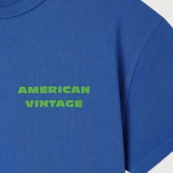 Fizvalley Kid's T Shirt in Vintage Cobalt by American Vintage