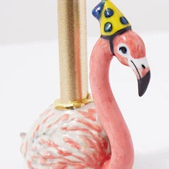 Flamingo Party Animal Ceramic Cake Topper by Camp Hollow