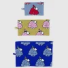 Flat Pouch Set in Puffer Snoopy by Baggu