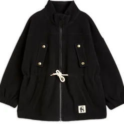 Fleece Wind Jacket in Black by Mini Rodini