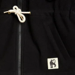 Fleece Wind Jacket in Black by Mini Rodini