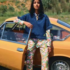 Floral High Waisted Jeans by Bobo Choses Womenswear