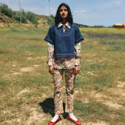 Floral High Waisted Jeans by Bobo Choses Womenswear