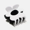 Flower Hair Claw in Black & White by Chunks