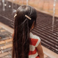 Flower Hair Clip in Sand by Wunderkin Co