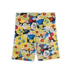 Flowers AOP Bike Shorts in Multi by Mini Rodini