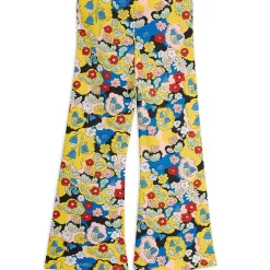 Flowers AOP Flared Trousers in Multi by Mini Rodini