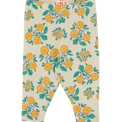 Flowers Baby Pants in Dark Vanilla by Tinycottons