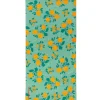 Flowers Towel in Washed Emerald by Tinycottons