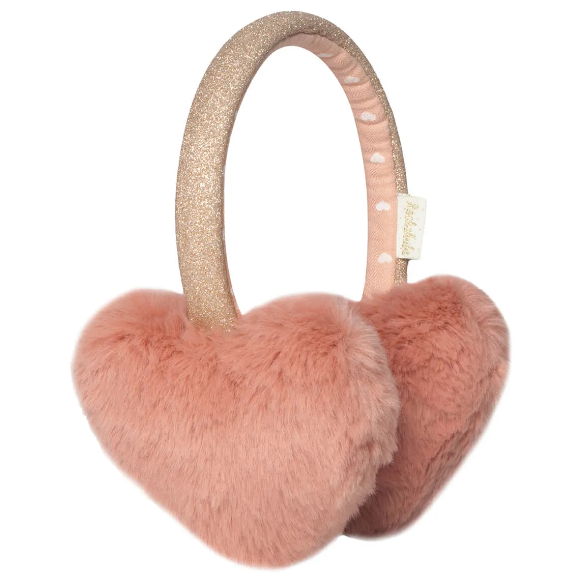 Fluffy Heart Earmuffs by Rockahula