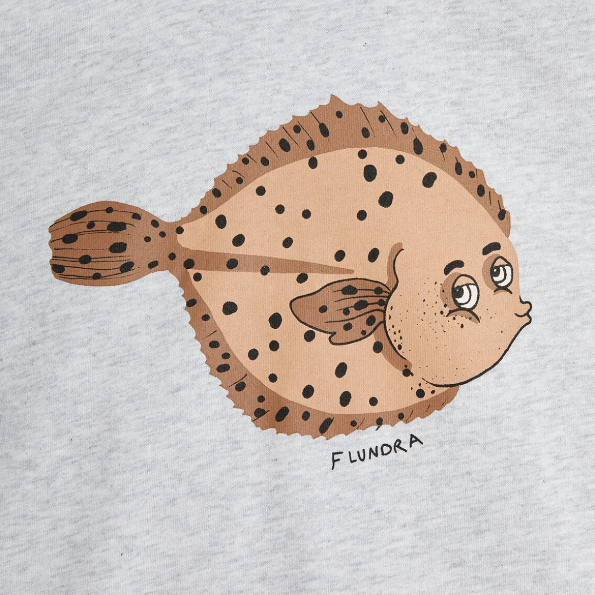 Flundra T Shirt in Grey Melange by Mini Rodini