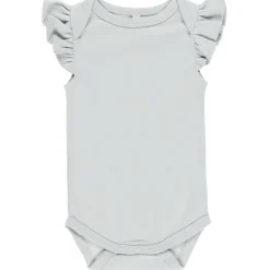 Flutter Sleeve Bodysuit in Sky by Quincy Mae