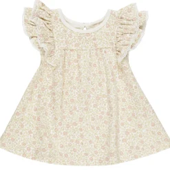 Flutter Sleeve Dress in Primrose by Quincy Mae