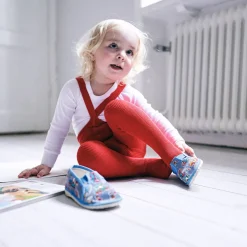 Footed Tights With Braces in Love Red by Silly Silas