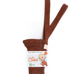 Footed Tights With Braces in Spicy Chai by Silly Silas