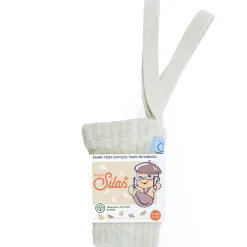 Footless Granny Teddy Tights With Braces in Cream by Silly Silas