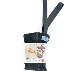 Footless Granny Teddy Tights With Braces in Dark Grey Blend by Silly Silas