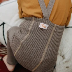 Footless Hippy Tights With Braces in Cocoa Blend by Silly Silas