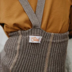 Footless Hippy Tights With Braces in Cocoa Blend by Silly Silas