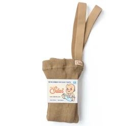 Footless Tights With Braces in Light Brown by Silly Silas