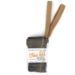 Footless Tights With Braces in Charcoaly Brown by Silly Silas